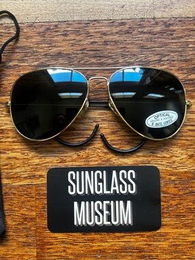 Vintage  - Aviator Sunglasses Cable Wrap Temples - NEW